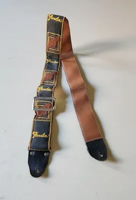 Vintage Original 1970s Fender Monogram Guitar Strap NOT '70s Reissue EUC!! • $140