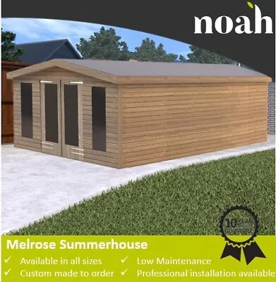 16x10 'Melrose Summerhouse' Heavy Duty Wooden Tanalised Garden Shed/Workshop • £1935