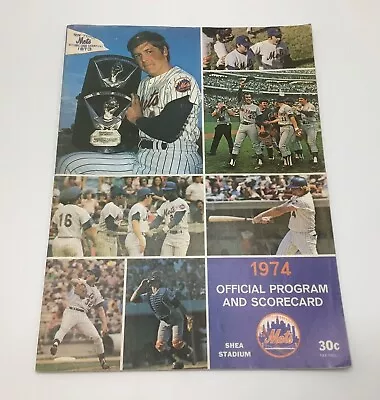 1974 New York Mets Official Program & Scorecard-UNSCORED -vs St. Louis Cardinals • $15.99