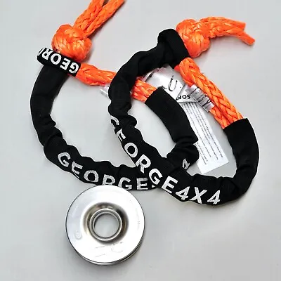 Snatch Winch Ring 11000kg + 2X Soft Shackle 15000kg*60cm 4WD Recovery George 4x4 • $109