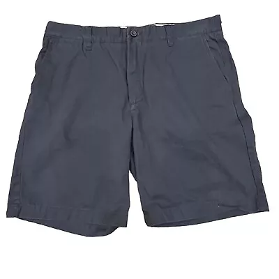 H&M Men’s Navy Blue Flat Front Shorts Size 34 • $14.99