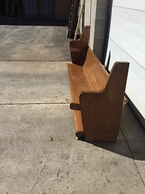 Antique Oak Church Pew 3 To 7 Feet Long I Will Cut To Size • $250