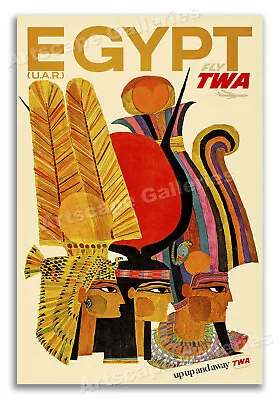 Fly TWA To Egypt - Vintage Air Travel Poster - 16x24 • $13.95