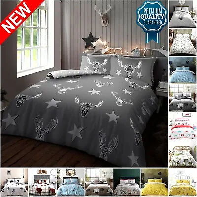 Animal Print DUVET COVER SET Reversible Quilt Covers Bedding With Pillowcase • £14.99