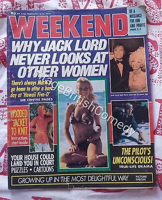 Weekend Magazine - Sally Thomsett Susan George Jack Lord - 18th February 1976 • £14