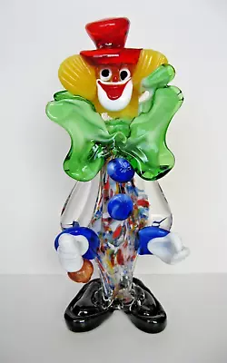 Vintage Tutti Frutti VETRI ARTISICI MURANO ITALY Art Glass CLOWN Figurine • $32.99