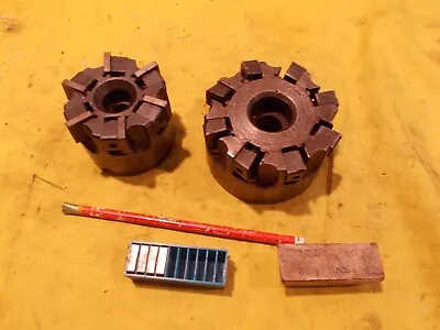 LOT Of 2 SNU 633 CARBIDE INSERT MILL CUTTERS End Face Milling 3  & 4  OD • $69