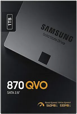 £72.99 • Buy Samsung 870 QVO 1TB SSD 2.5  Solid State Drive (MZ-77Q1T0) Brand New + Boxed