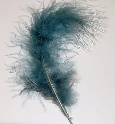 30 Pcs MARABOU PLUMAGE Feathers 2-5  SILVER GREY; Crafts/Halloween/Cotumes/Hats • $10.79