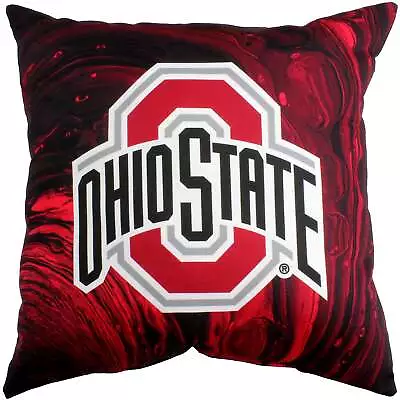 Ohio State Buckeyes 2 Sided Color Swept Decorative Pillow 16  X 16  • $24.95