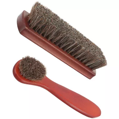 2Pcs Reusable Polishing Handheld Shoe Brush Home Cleaning Shoes Travel • £10.69