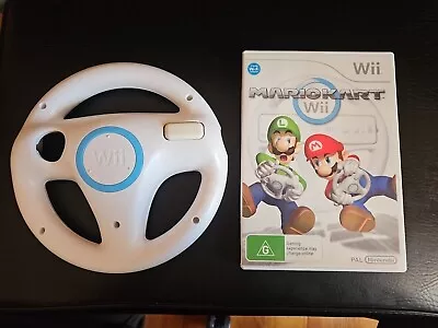 Mario Kart Wii With Wii Wheel 2008 Nintendo Wii AUSPAL COMPLETE • $33