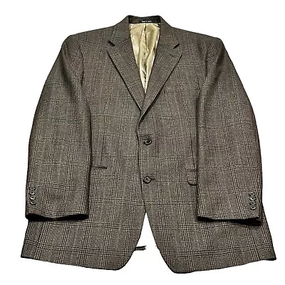 Lauren Ralph Lauren Sport Coat Blazer Men Brown 100% Wool Tweed 42 Long Vintage • $57.98