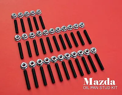 27 Mazda Oil Pan Bolt Stud Kit 20b Fits 20 B Engine Rx7 Rx8 • $27.99