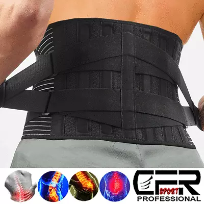 £12.99 • Buy Neoprene Double Pull Lumbar Lower Back Support Brace Belt Posture Pain Relief