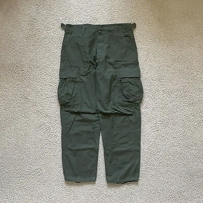 1960s Vietnam Era Men’s Small-Short Fatigue Pants - Cotton Poplin OG107 Tropical • $85