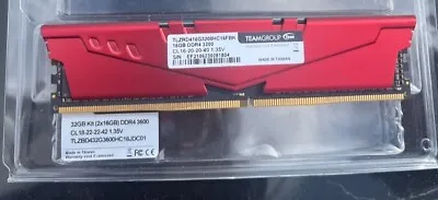 T-FORCE Ram 16gb DDR4 3600 • $25