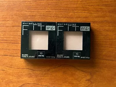 (2) Maybelline Fit Me Blush Skin Tone-Enhancing Color 10 Buff NEW • $2.50