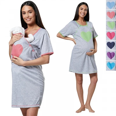 £14.99 • Buy HAPPY MAMA Women's Maternity Hospital Gown Nightie Labour & Birth 220