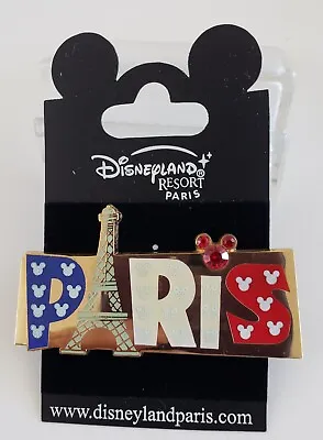 Dlr  Paris  Red White & Blue Eiffel Tower Mickey Head Icon Pin-free Shipping • $24.90
