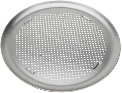 AirBake Nonstick Pizza Baking Pan Perforated Aluminum Round 15.75  Silver Color • $15