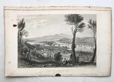 Antique Vintage Engraving Print- W.H. Bartlett “View From Mount Ida (Near Troy)” • $9.99