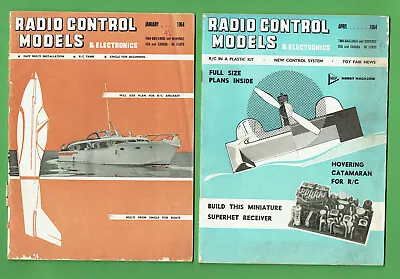 #ee.     Three(3)  1964  Radio Control Models & Electronics  Magazines • $45