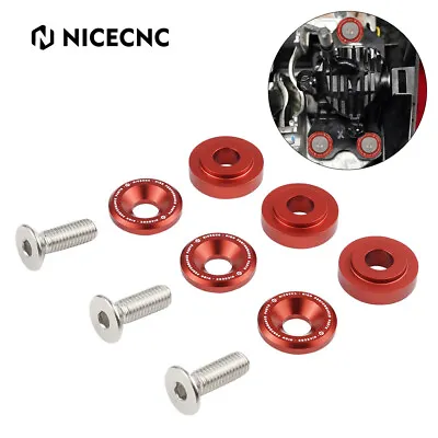 Billet Aluminum Shifter Base Bushings Kit Red For Honda Civic 2006-2011 8th Gen • $15