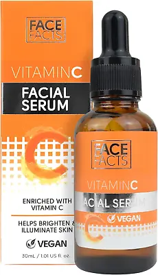 Face Facts Vitamin C Facial Serum | Brightening + Hydrating | 30ml • £5.55