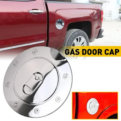 Fits 2007-2014 CHEVY SILVERADO 1500 2500 3500 HD Chrome Fuel Tank Gas Door COVER • $14.99