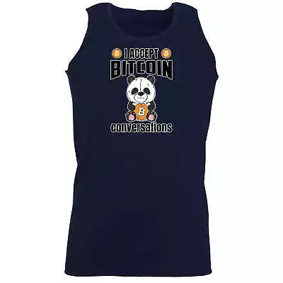 I Accept Bitcoin Conversations - Funny Muscle Singlet Vest Unisex Tank Top • $19.95