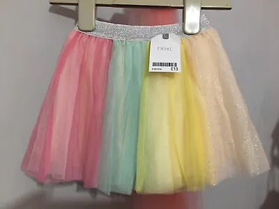 New Baby Girls Next Pastel Rainbow Tutu Skirt 3-6m🎀 • £11.99