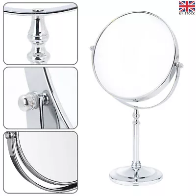 20cm Makeup Mirror 10x Magnifying Bathroom Travel Shaving Mirror Double Sided • £18.99