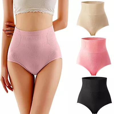 £5.59 • Buy 3PCS High Waist Women Graphene Honeycomb Vaginal Tightening Body Shaping Briefs