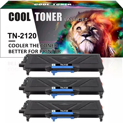 £26.99 • Buy 3x Toner Cartridge Fits For Brother TN2120 HL2140 HL2150 DCP7040 DCP7045 MFC7320