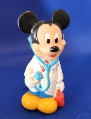 Vintage Mickey Mouse Physician/Doctor Arco Rubber Figurine • $8.40