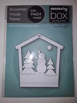 Memory Box Snowman House Frame Craft Die Style 94604 Christmas Crafts Hanging • £15.99