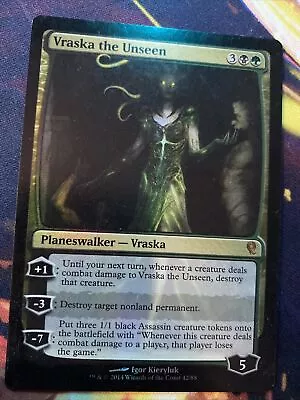 Mtg. Vraska The Unseen. FOIL. Jace Vs. Vraska. Light Play  • $2.50