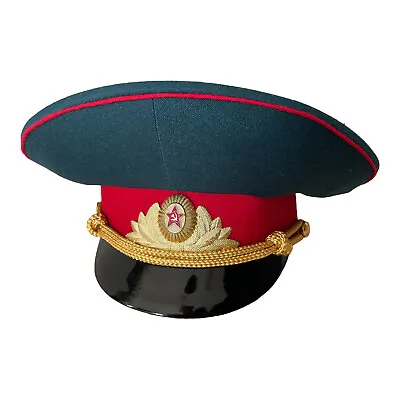 Soviet USSR Russian Military Army Officer Parade Uniform Visor Hat Peaked Cap • £39.99