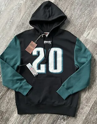 MITCHELL & NESS PHILADELPHIA EAGLES BRIAN DAWKINS THROWBACK VTG HOODIE MEN Sz M • $69.95