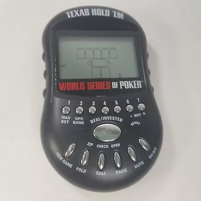 Texas Hold Em Poker Handheld Excalibur World Series Electronic Game • $11.99