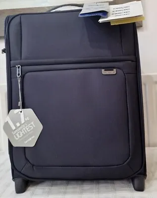 Samsonite 2 ROLL CABIN TROLLEY SMALL    Suitcase TOPPOCKET) DARK BLUE • £100