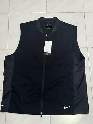 NWT Nike Therma-Fit ADV Repel Full-Zip Golf Vest Men XL Black DN1957-010 New • $98