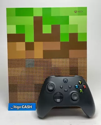 Microsoft Xbox One S - 1TB - Minecraft Limited Edition- 1681 W/ Black Controller • $269