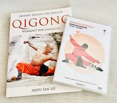 The Shaolin Qigong Workout For Longevity Book Shifu Yan Lei & Beginners DVD • £19.99