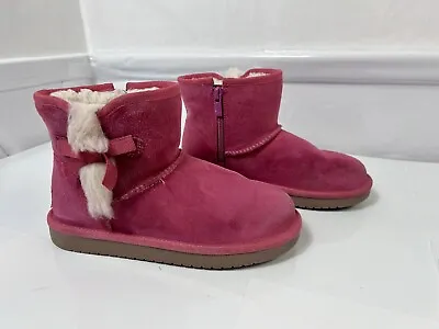 Koolaburra By UGG Girls Pink Victoria Mini 1117810 Winter Snow Boot Size 3 • $14.99