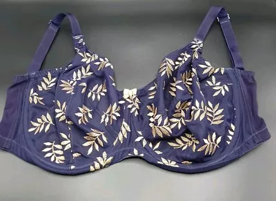  Panache Tango 9071 Indigo Unpadded Underwire Balcony Bra Uk 30hh • £7.99