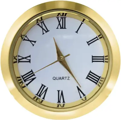 HILLHOME Mini Clock Insert 1-1/2 Inch (37 Mm) Round Quartz Movement Miniature Cl • $14.64