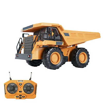 RC Dump Truck Remote Control Dump Truck With Bed 1/24 2.4GHz 9CH Truck Toys D7E5 • $21.99