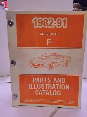 1982-91 Chevrolet Camaro Parts And Illustrations Catalog • $100